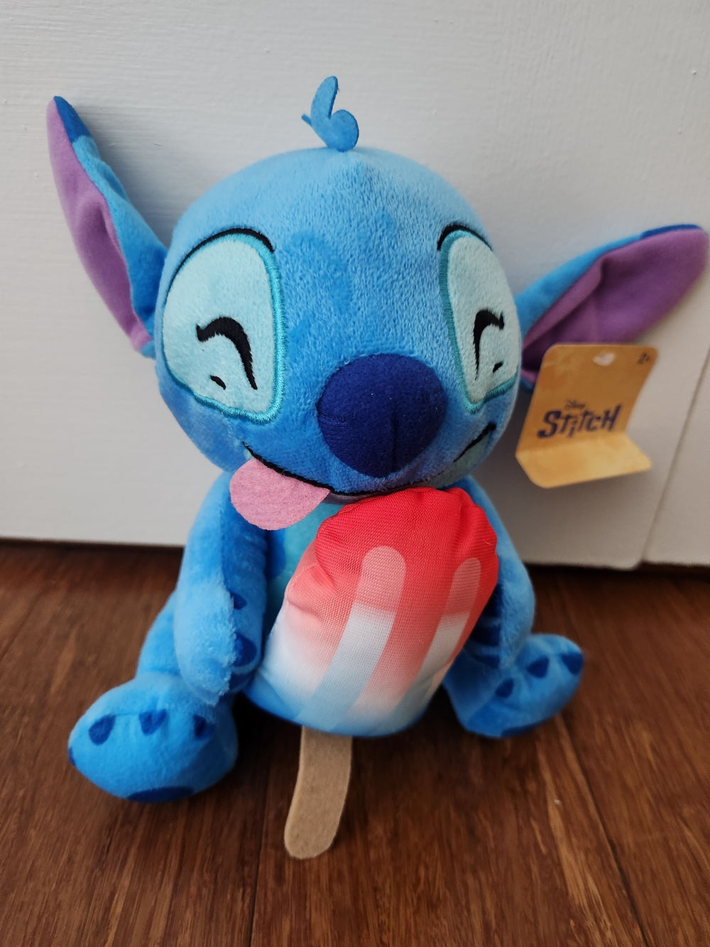 New Disney Lilo & Stitch Plush Toy with Popsicle - Cute Kids Stuffed Animal